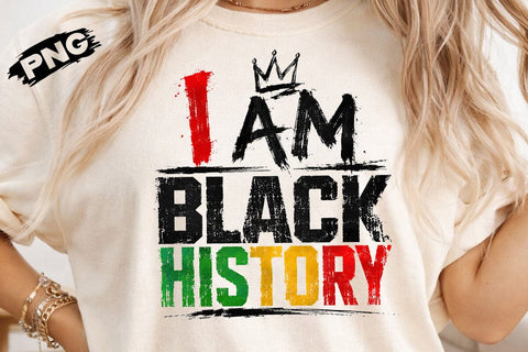 I Am Black History Crown PNG Design SVG DesignDestine 