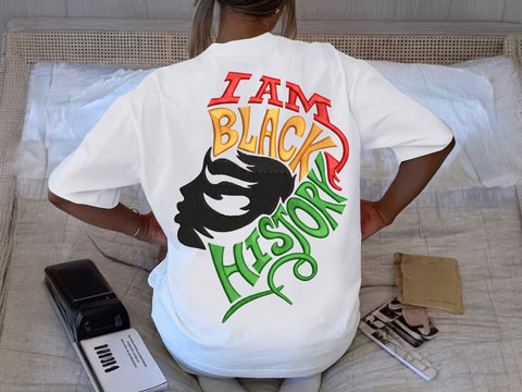 I Am Black History Embroidery design, African American Black History Embroidery, 4 Size Embroidery/Applique DESIGNS DesignDestine 