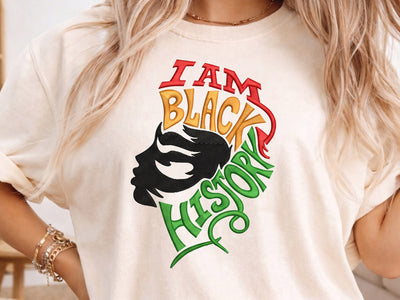 I Am Black History Embroidery design, African American Black History Embroidery, 4 Size Embroidery/Applique DESIGNS DesignDestine 