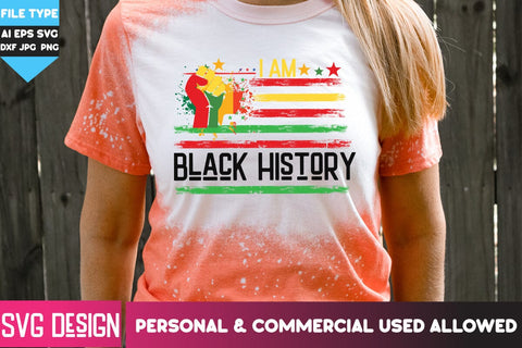 I am Black History Sublimation PNG, I am Black History Sublimation Design, I am Black History SVG Cut Files, Black History Sublimation PNG 3D Paper BlackCatsMedia 