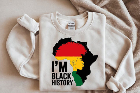 I Am Black History Svg, Black History Month, Juneteenth, Black Queen King Melanin Not Like Us Rap Hip Hop Cricut Silhouette SVG DesignDestine 