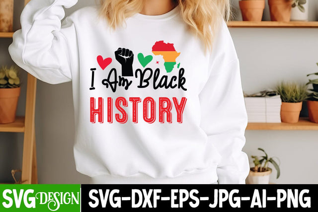 I am Black History SVG Dersign SVG BlackCatsMedia 
