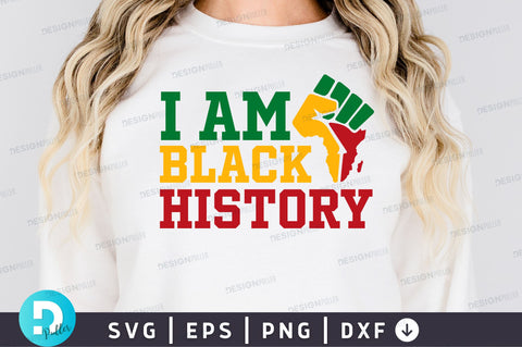 I am black history SVG Design SVG Regulrcrative 