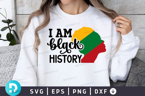 I am black history SVG Design SVG Regulrcrative 