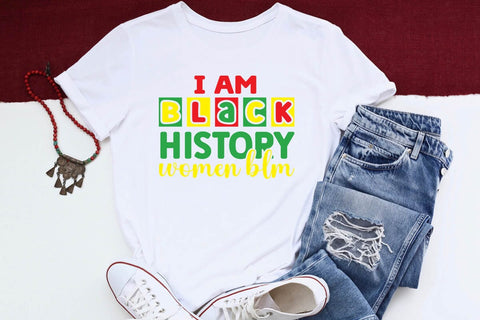 I Am Black History Women BLM SVG Angelina750 