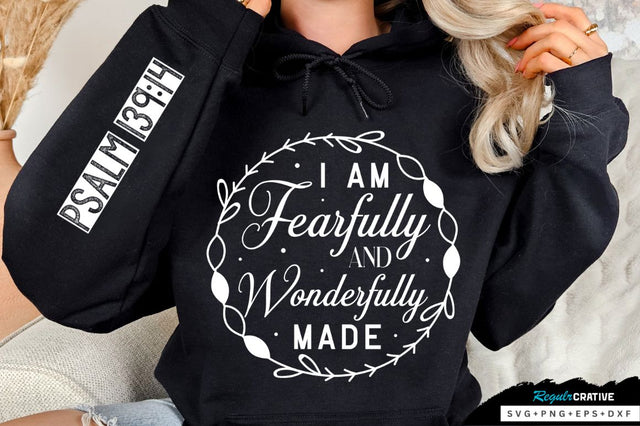 I Am Fearfully And Sleeve SVG Design SVG Regulrcrative 