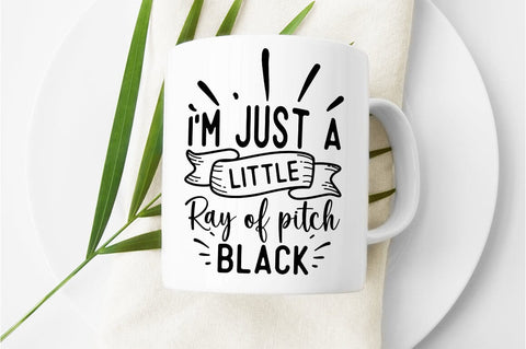 I am just a little ray of pitch black SVG Designangry 