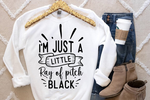 I am just a little ray of pitch black SVG Designangry 