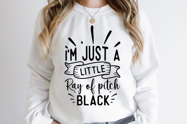 I am just a little ray of pitch black SVG Designangry 