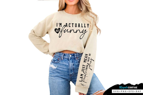 I am just mean & People think Sleeve SVG Design, Sarcastic SVG Design, Funny SVG Design, Sarcasm SVG, Funny Quotes SVG, Sarcastic Quotes SVG, Sassy SVG SVG Regulrcrative 
