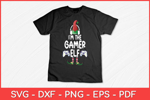 I Am The Gamer Elf Matching Family Christmas Svg Design SVG artprintfile 