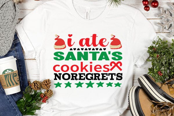 i ate santa's cookies noregrets SVG Angelina750 