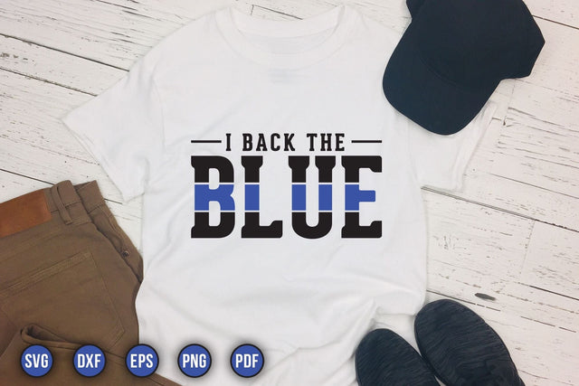 I Back the Blue, Police Sayings SVG SVG CraftLabSVG 