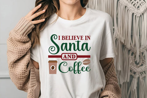 I believe in santa and coffee SVG Angelina750 