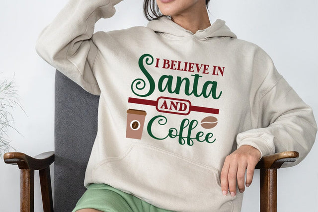 I believe in santa and coffee SVG Angelina750 