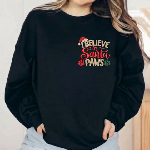 I Believe in Santa Paws Embroidery Design – Christmas Dog Paw Print Holiday Machine Embroidery File Embroidery/Applique DESIGNS PatternFeed8 