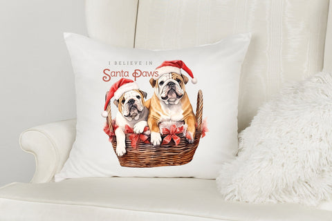 I Believe in Santa Paws, Funny Christmas Dog Saying PNG Sublimation CraftLabSVG 