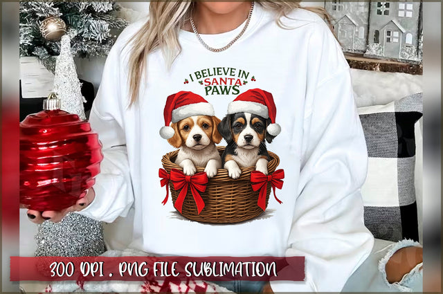 I believe in santa paws Sublimation Sublimation Shetara Begum 