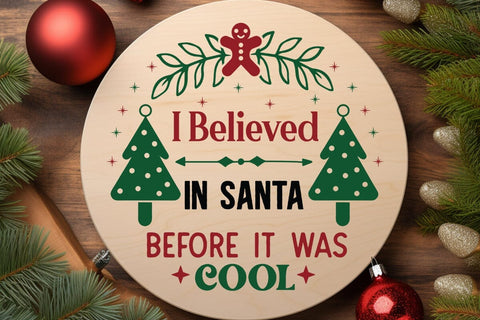 I believed in santa before it was cool SVG Angelina750 