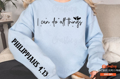 I can do all things Sleeve SVG Design SVG Designangry 