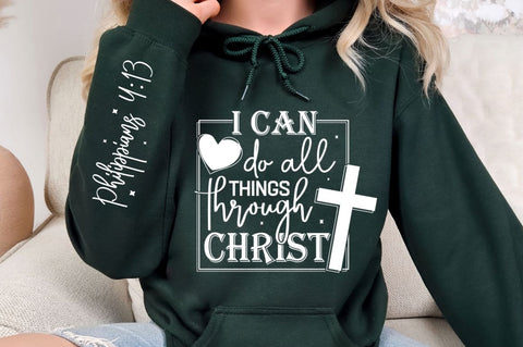 I Can Do All Things Through Christ Sleeve SVG Design SVG Regulrcrative 
