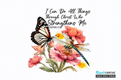 I can do all things through christ who Sublimation Design Sublimation Regulrcrative 