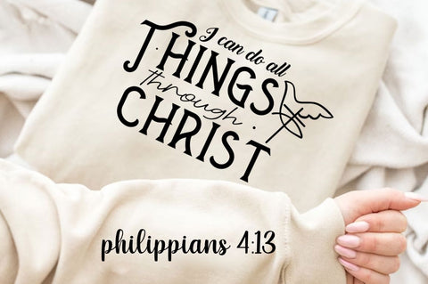 I can Do All Things Through SVG Design SVG Regulrcrative 