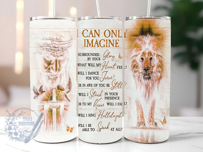 I Can Only Imagine 20oz Skinny Tumbler, Christian Tumbler Png, Straight & Tapered Tumbler Wrap, Instant Digital Download Sublimation ToriDesigns 