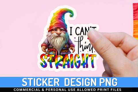 I cant think Sticker Design Sublimation Regulrcrative 