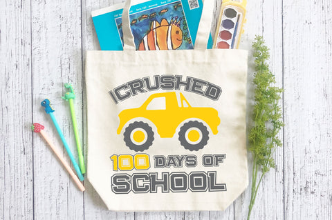 I crushed 100 days of school svg Design SVG Regulrcrative 
