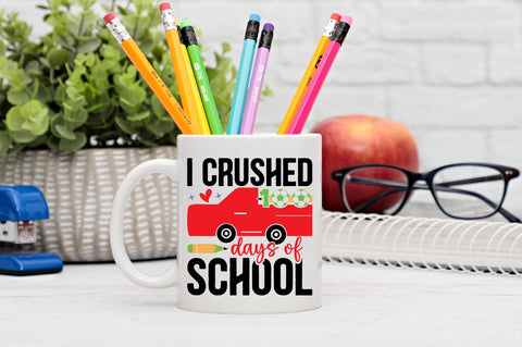 I crushed 100 days of school Svg Design SVG Regulrcrative 