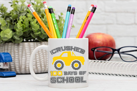 I crushed 100 days of school svg Design SVG Regulrcrative 