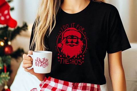 I Do It For The Ho's| Funny Santa Claus SVG Cutting Files. SVG CosmosFineArt 