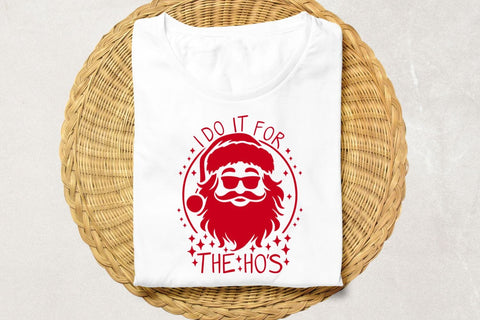 I Do It For The Ho's| Funny Santa Claus SVG Cutting Files. SVG CosmosFineArt 
