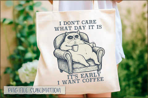 I don't care what day it is it's early i want coffee Tote Bag Sublimation Shetara Begum 