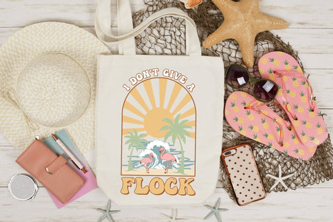 I Don't Give a Flock - Retro Summer Sublimation Sublimation CraftLabSVG 