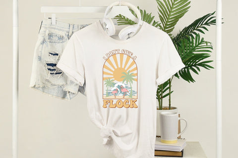 I Don't Give a Flock - Retro Summer Sublimation Sublimation CraftLabSVG 
