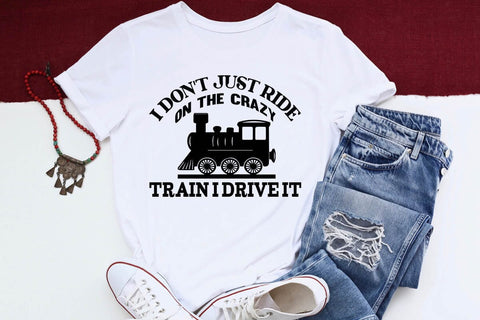 I Don't Just Ride On The Crazy Train I Drive It SVG Angelina750 