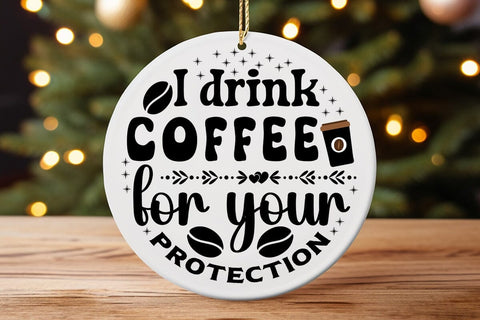 I drink coffee for your protection SVG Angelina750 