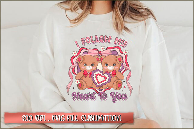 I follow my heart to you Sublimation SVG Shetara Begum 