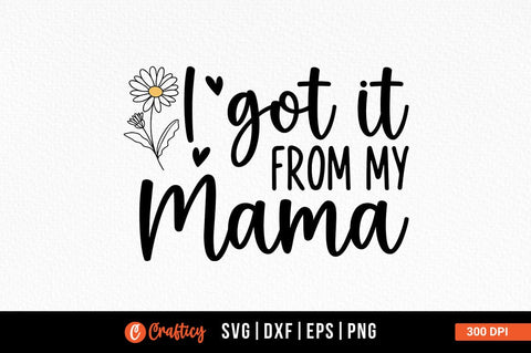 I got it from my mama SVG Design SVG Designangry 