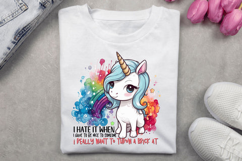 I hate it when i have to be nice Sublimation Design Sublimation Regulrcrative 