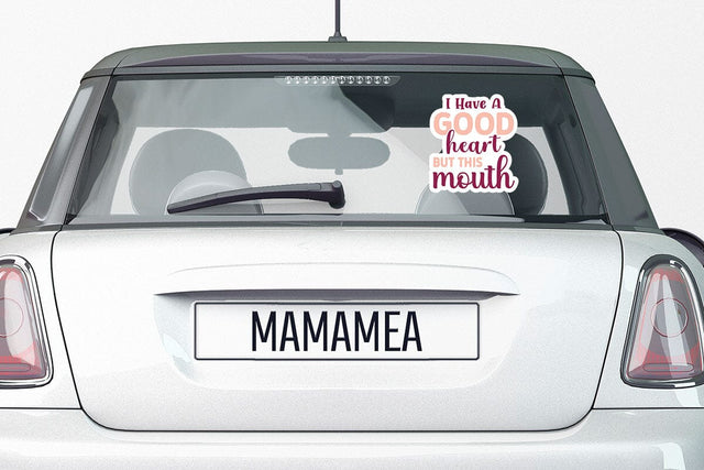 I Have A Good Heart But This Mouth SVG Angelina750 