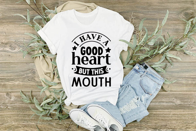 I Have A Good Heart But This Mouth SVG Angelina750 