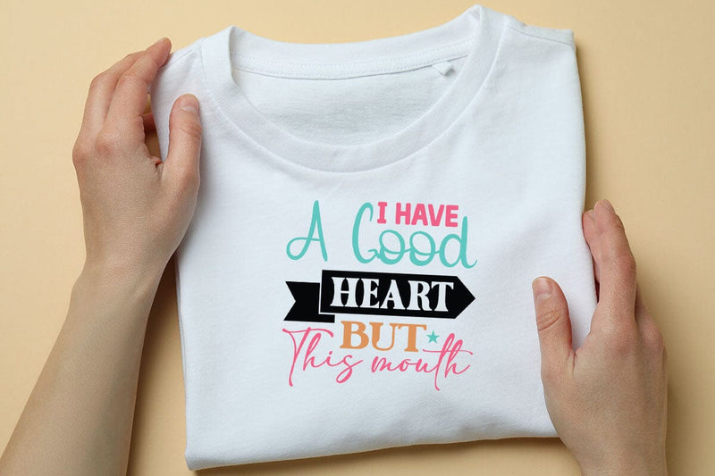 I Have A Good Heart But This Mouth SVG Angelina750 