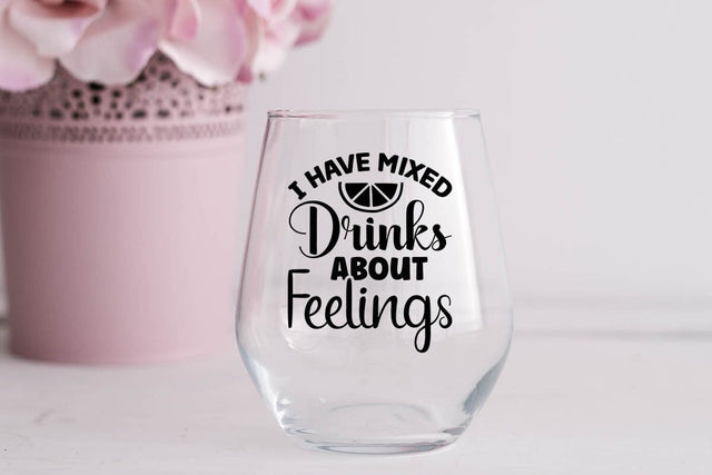 I Have Mixed Drinks About Feelings SVG Angelina750 