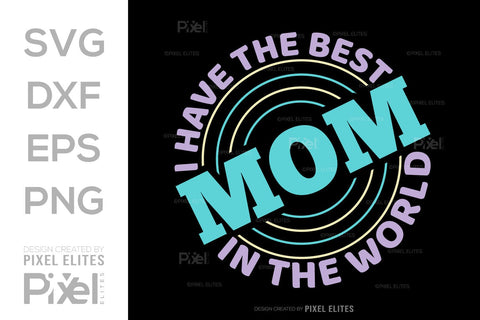 I Have The Best Mom In The World SVG Mother's Day Gift Mom Lover Tshirt Bundle Mother's Day Quote Design, PET 00156 SVG ETC Craft 