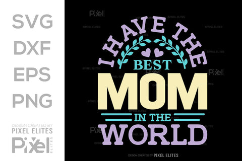 I Have The Best Mom In The World SVG Mother's Day Gift Mom Lover Tshirt Bundle Mother's Day Quote Design, PET 00156 SVG ETC Craft 