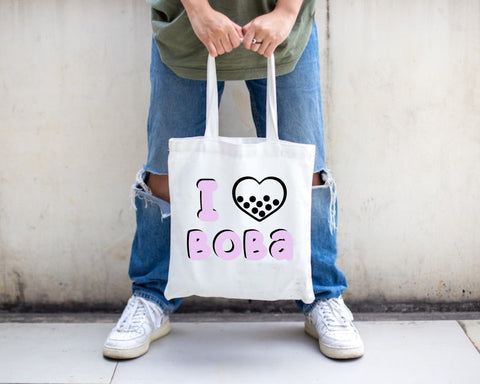 I Heart Boba SVG Cut File for Cricut and Silhouette, make tshirts, sweatshirts, or mugs SVG Lavender Paper Cut 