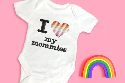 I Heart My Mommies LGBT Embroidery Embroidery/Applique DESIGNS Designed by Geeks 